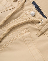 Heather Straight-Leg Twill Pant in Stone Khaki