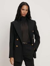 Rhys Wool Dickey Jacket in Black