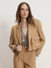 Wilkie Cropped Jacket in Light Brown