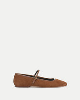 Ellie Corduroy Suede Flat in Hazelwood