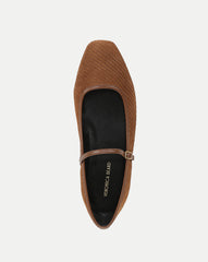 Ellie Corduroy Suede Flat in Hazelwood