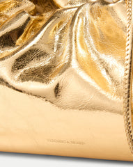 Small Metallic Veronica Beard Stash Bag in Antique Gold