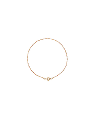 Enamel Bead Chain Anklet in Mauve