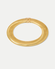 Tubogas Collar Necklace in Gold