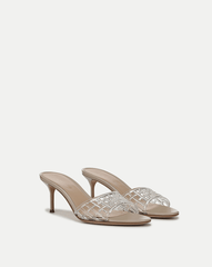 Tia Jelly Sandal in Clear/Sand