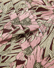 Arte Kick-Flare Pant in Raisin Multi Burgundy & Pink Floral