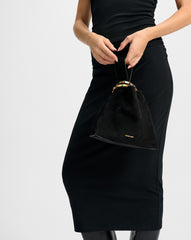 Veronica Beard Swing Clutch in Black