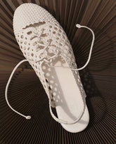 SARDANA - Lace-up Woven Slingback Sandal