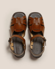 ANCORA SQUARED HEELED - Open-Toe Fisherman Sandal