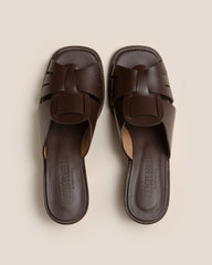 ANCORA SQUARED HEELED SLIDE - Heeled Fisherman Slide
