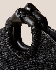 CASTELL RAFFIA - Knotted-handle Tote Bag