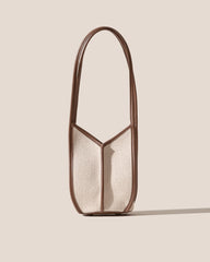 CALELLA BUCKET CANVAS - Leather-trimmed Shoulder Bag