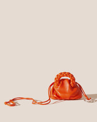 BOMBON MINI PURSE - Plaited-Handle Leather Keychain Purse