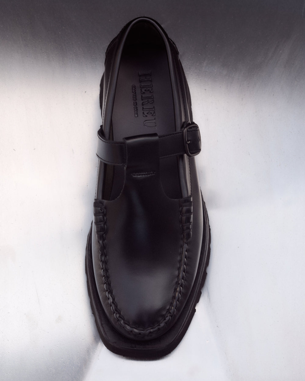 ALBER SPORT - Tread Sole T-Bar Loafer