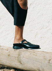 BONELL - Woven T-bar Mule Loafer