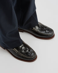 NOMBELA VEG TAN - Interwoven Detail Slip-On Loafer