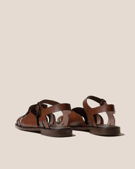 ROCA GRAINY VEG TAN - Square-toe Fisherman Sandal