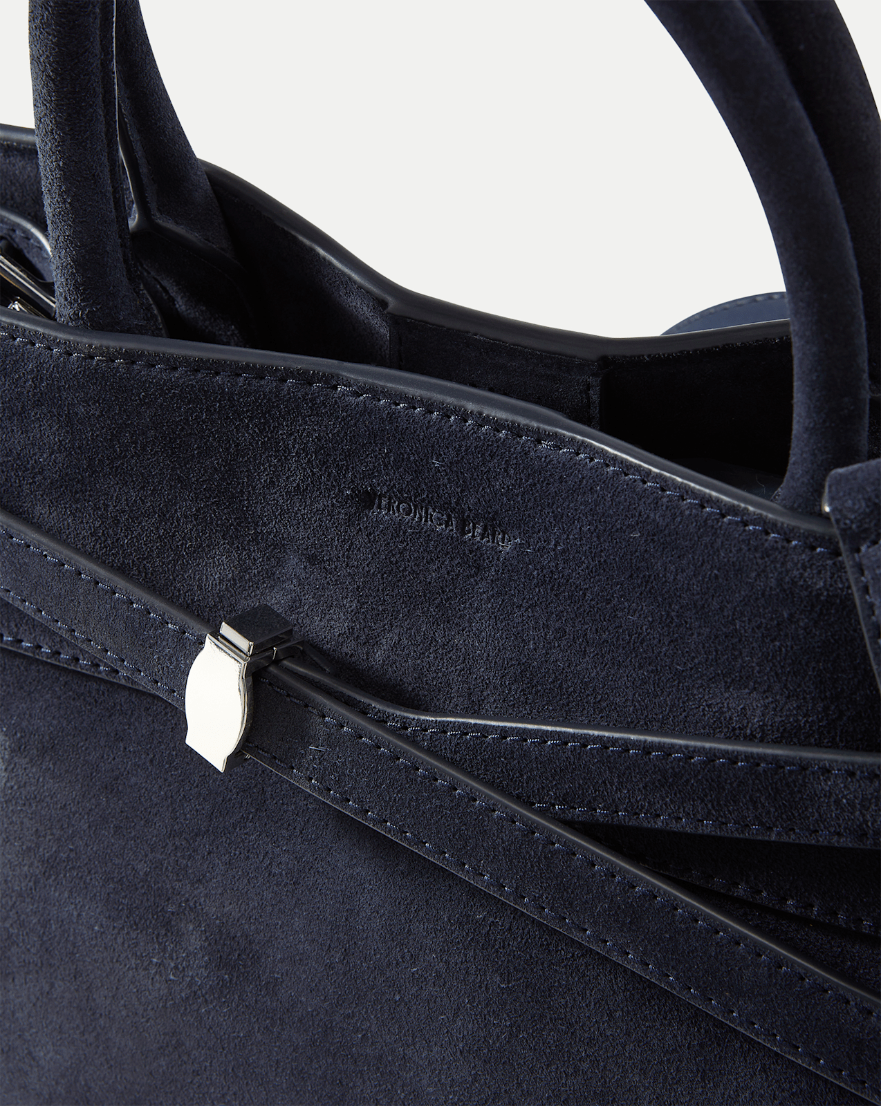 Veronica Beard Dash Bag in Navy Seude
