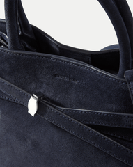 Veronica Beard Dash Bag in Navy Seude