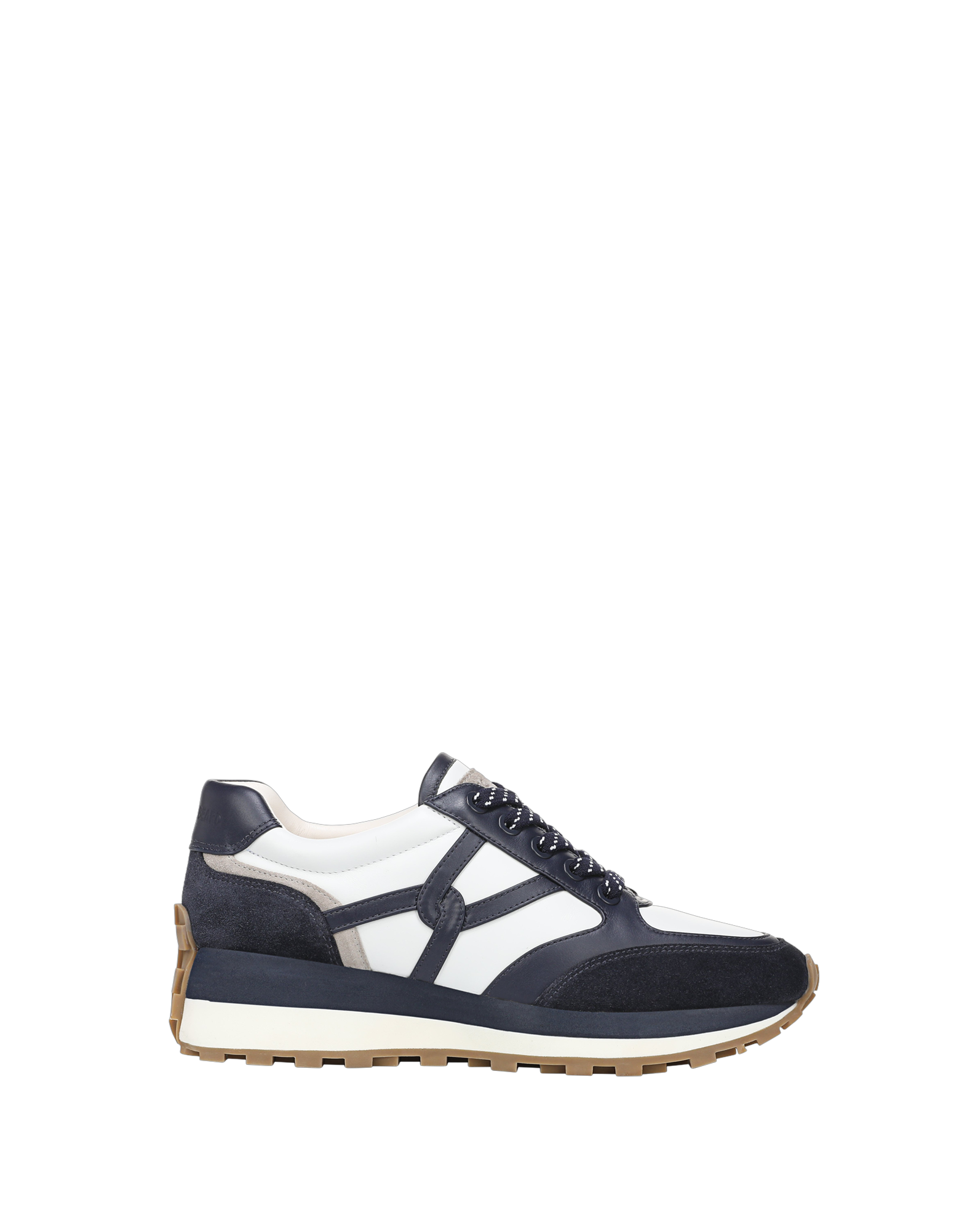 Valentina Suede Sneaker in Navy Multi