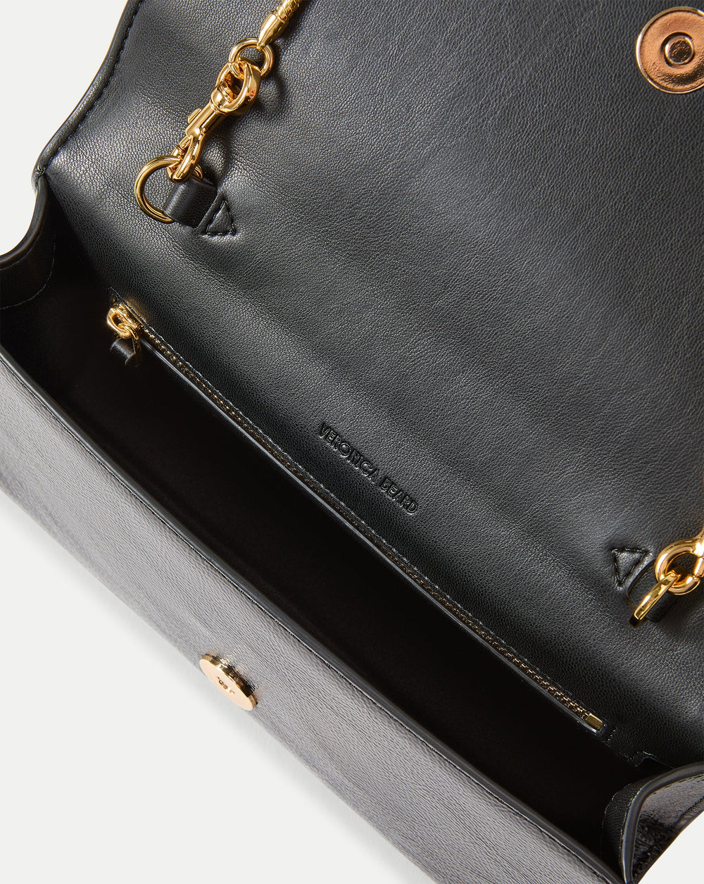 Barre Leather Clutch in Black