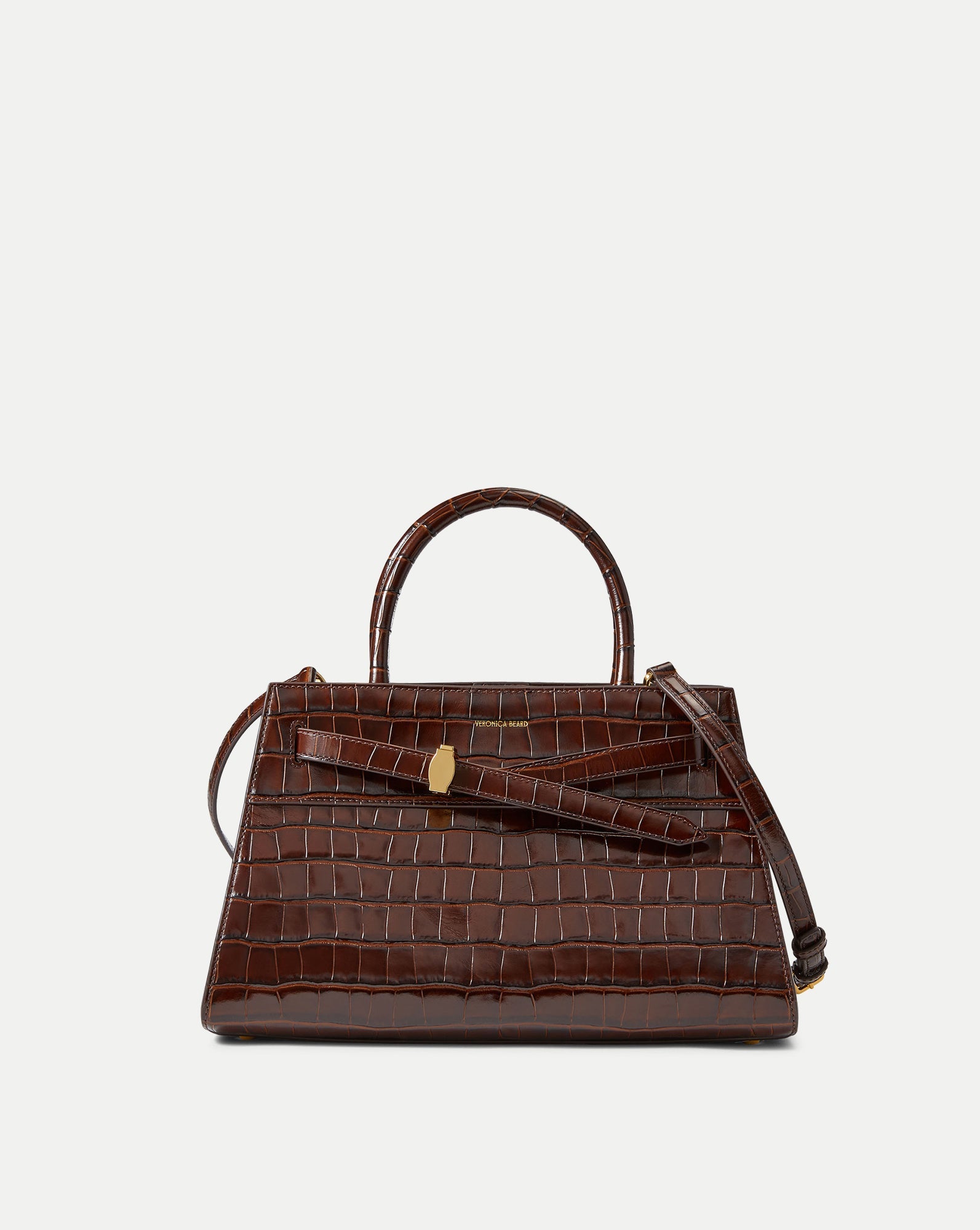 Veronica Beard Dash Bag in Brown Chestnut