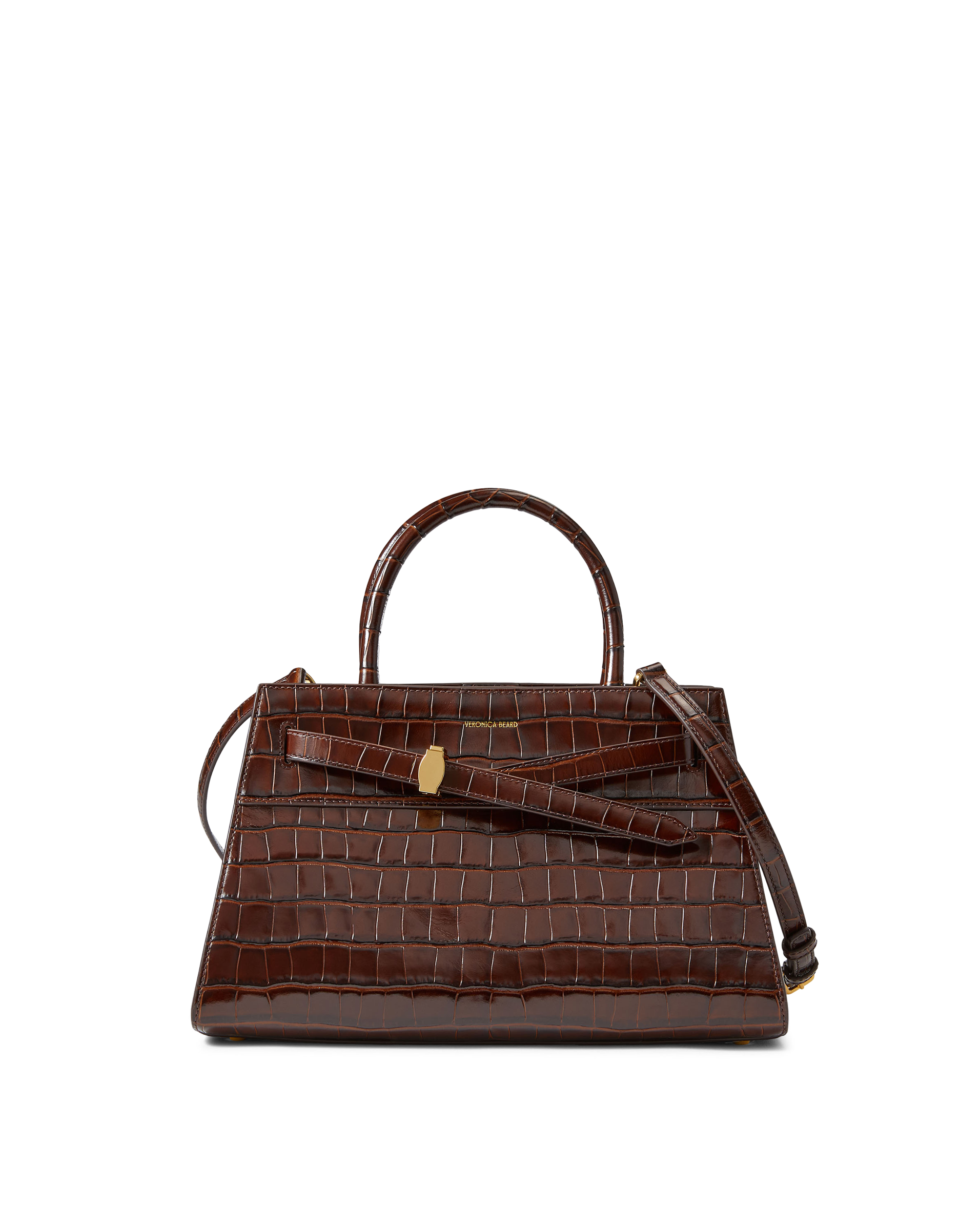 Veronica Beard Dash Bag in Brown Chestnut