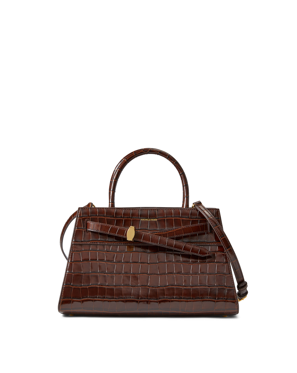 Veronica Beard Dash Bag in Brown Chestnut