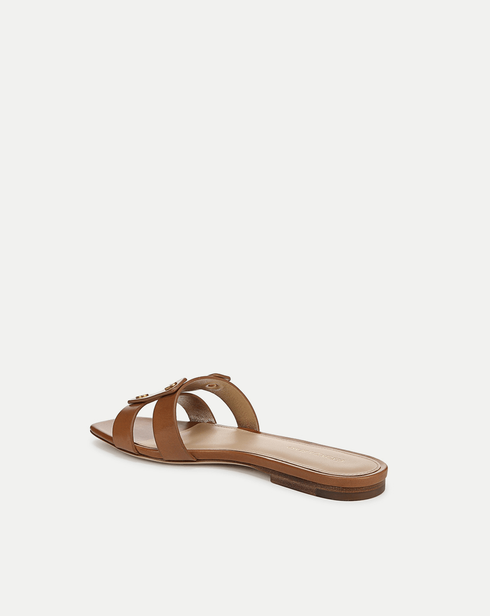 Via Slide Sandal in Honey
