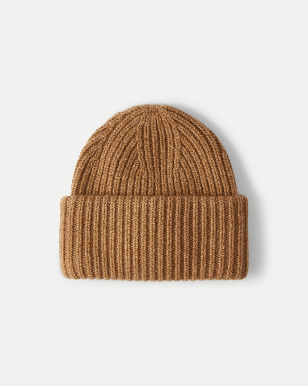 Wool-Cashmere Beanie in Dark Acorn