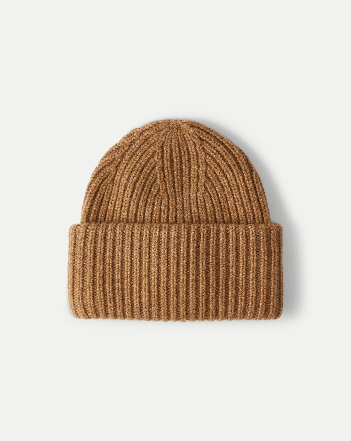 Wool-Cashmere Beanie in Dark Acorn