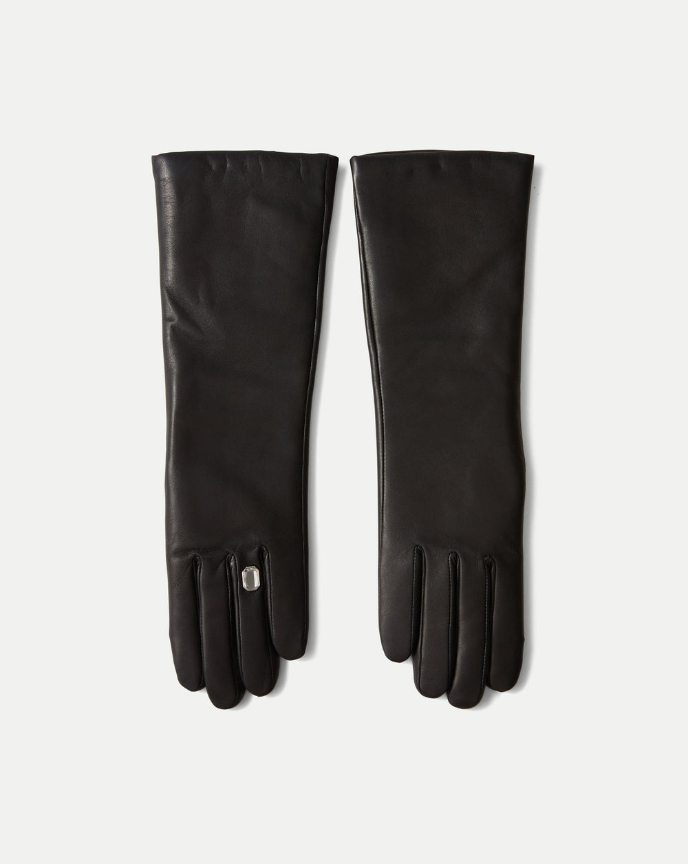Celia Bague Glove in Black Lambskin