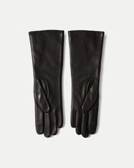 Celia Bague Glove in Black Lambskin