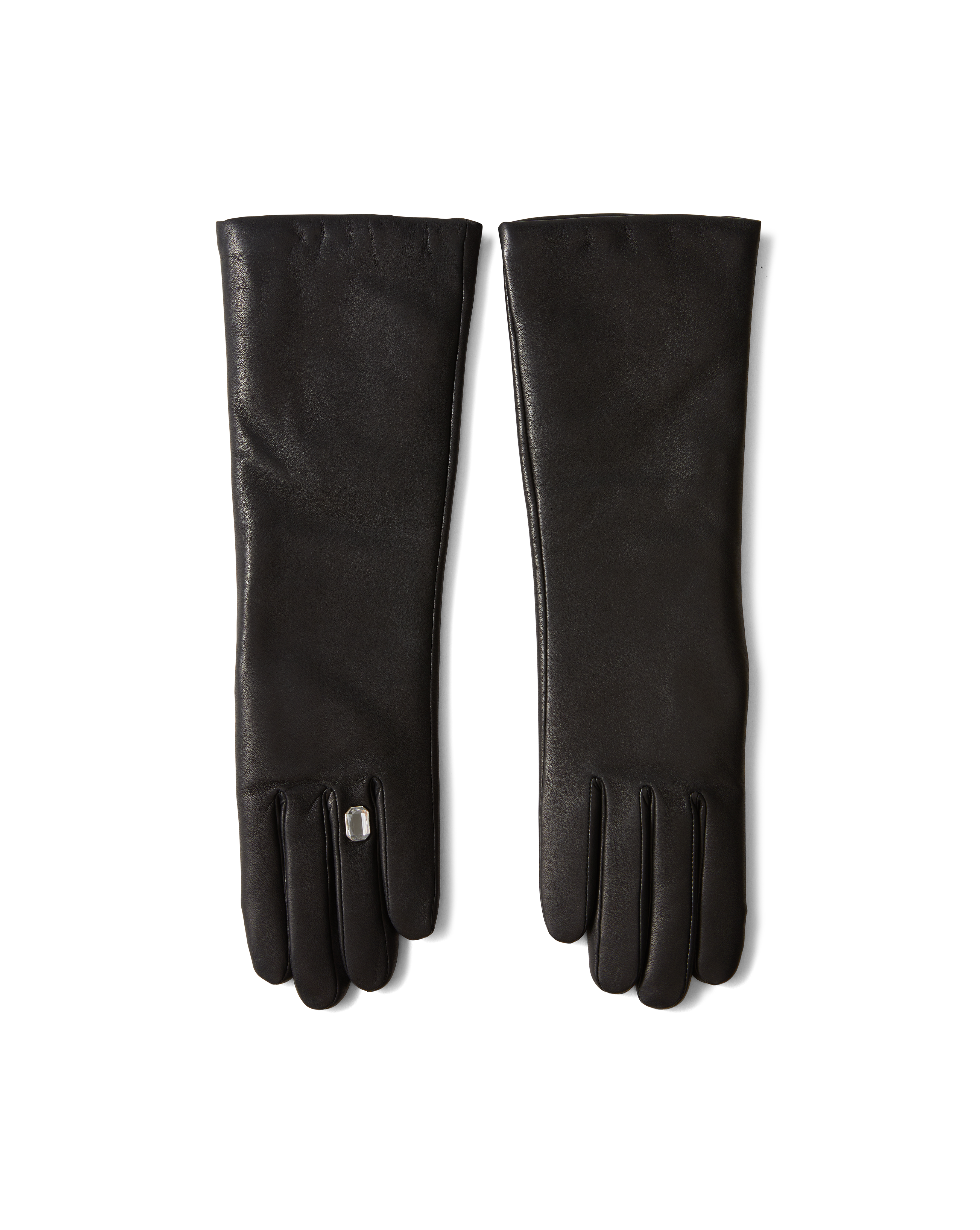 Celia Bague Glove in Black Lambskin