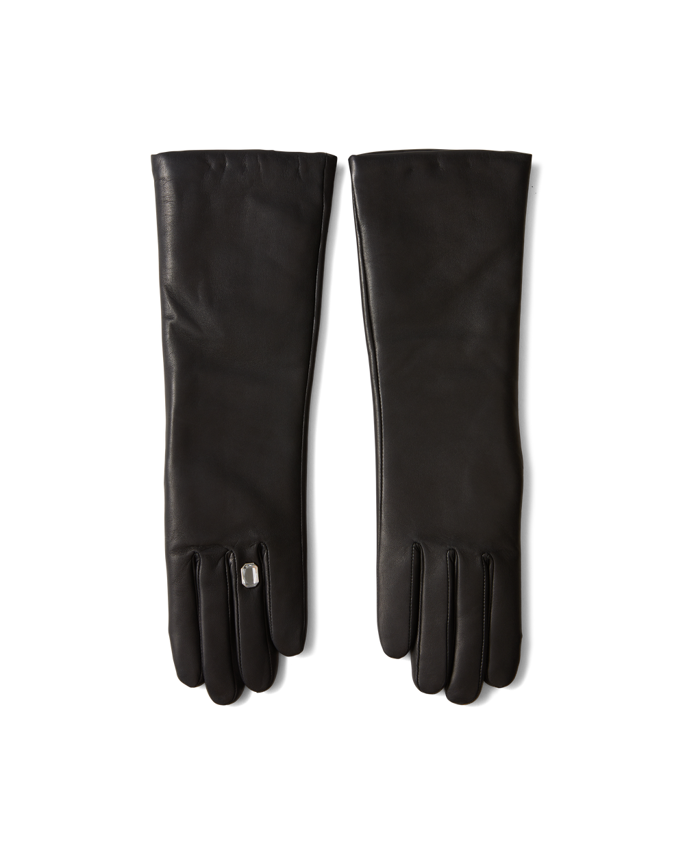 Celia Bague Glove in Black Lambskin