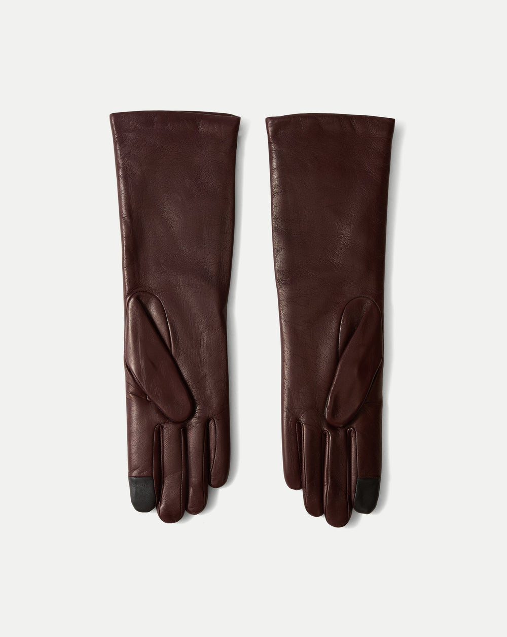 Celia Leather Glove in Dark Brown Raisin