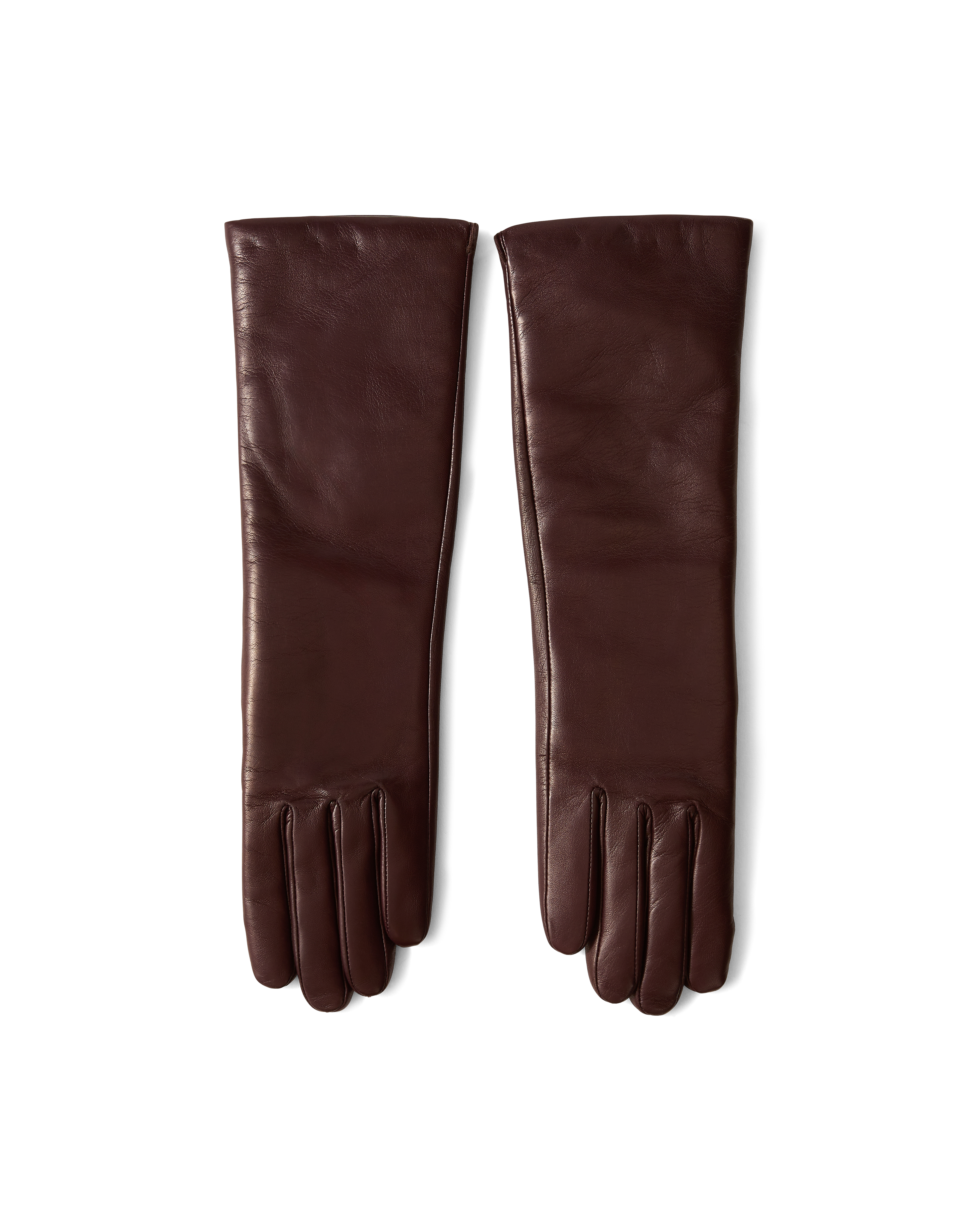 Celia Leather Glove in Dark Brown Raisin