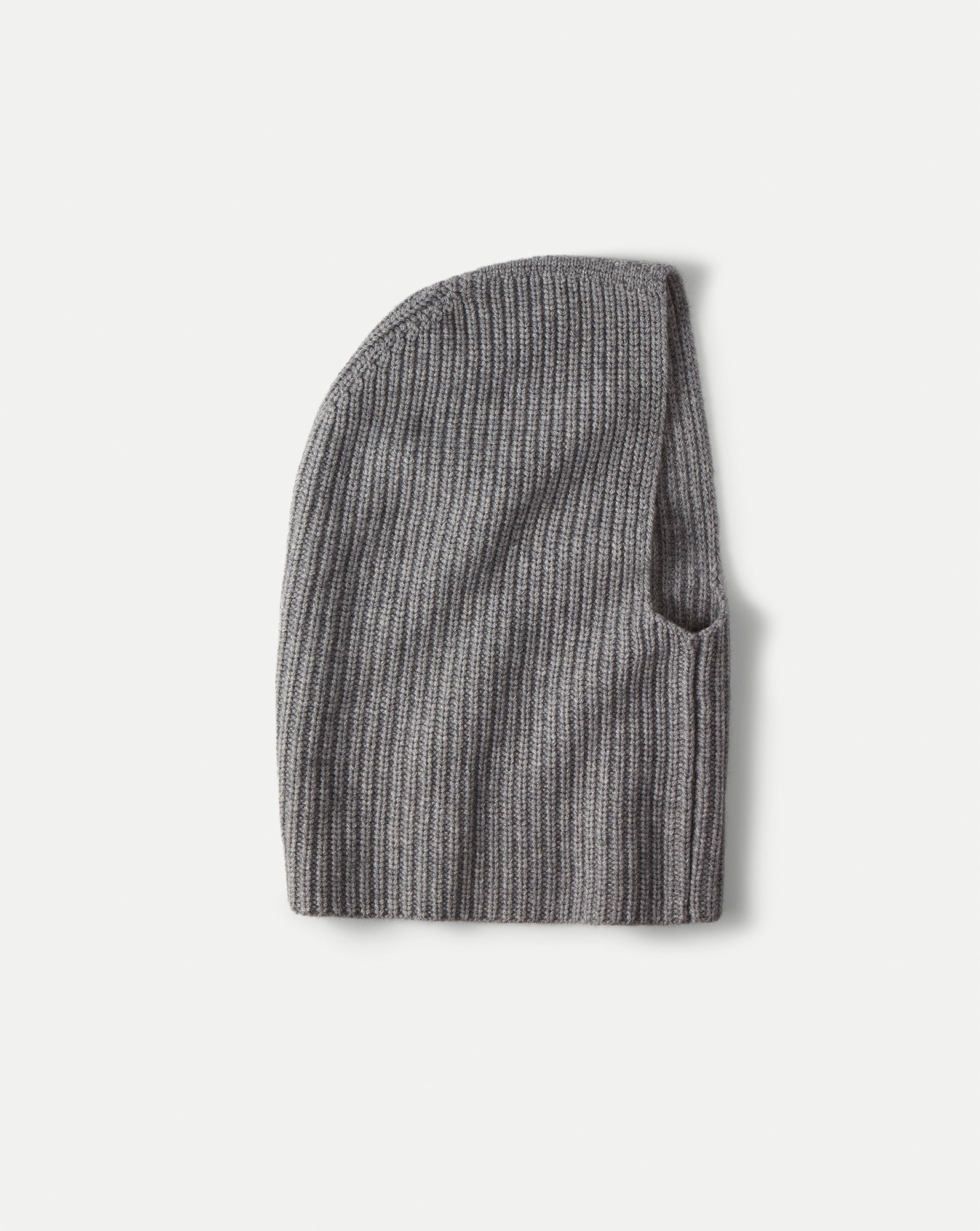 Wool-Cashmere Snood in Medium Heather Grey