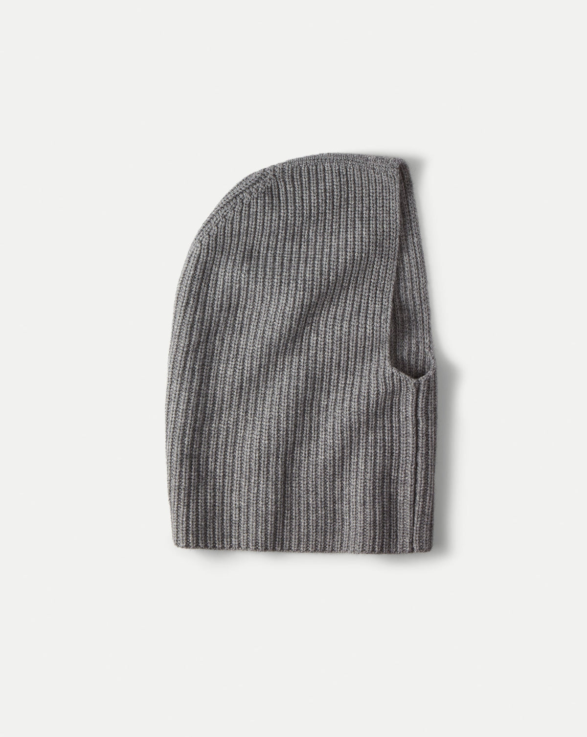 Wool-Cashmere Snood in Medium Heather Grey