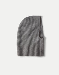 Wool-Cashmere Snood in Medium Heather Grey
