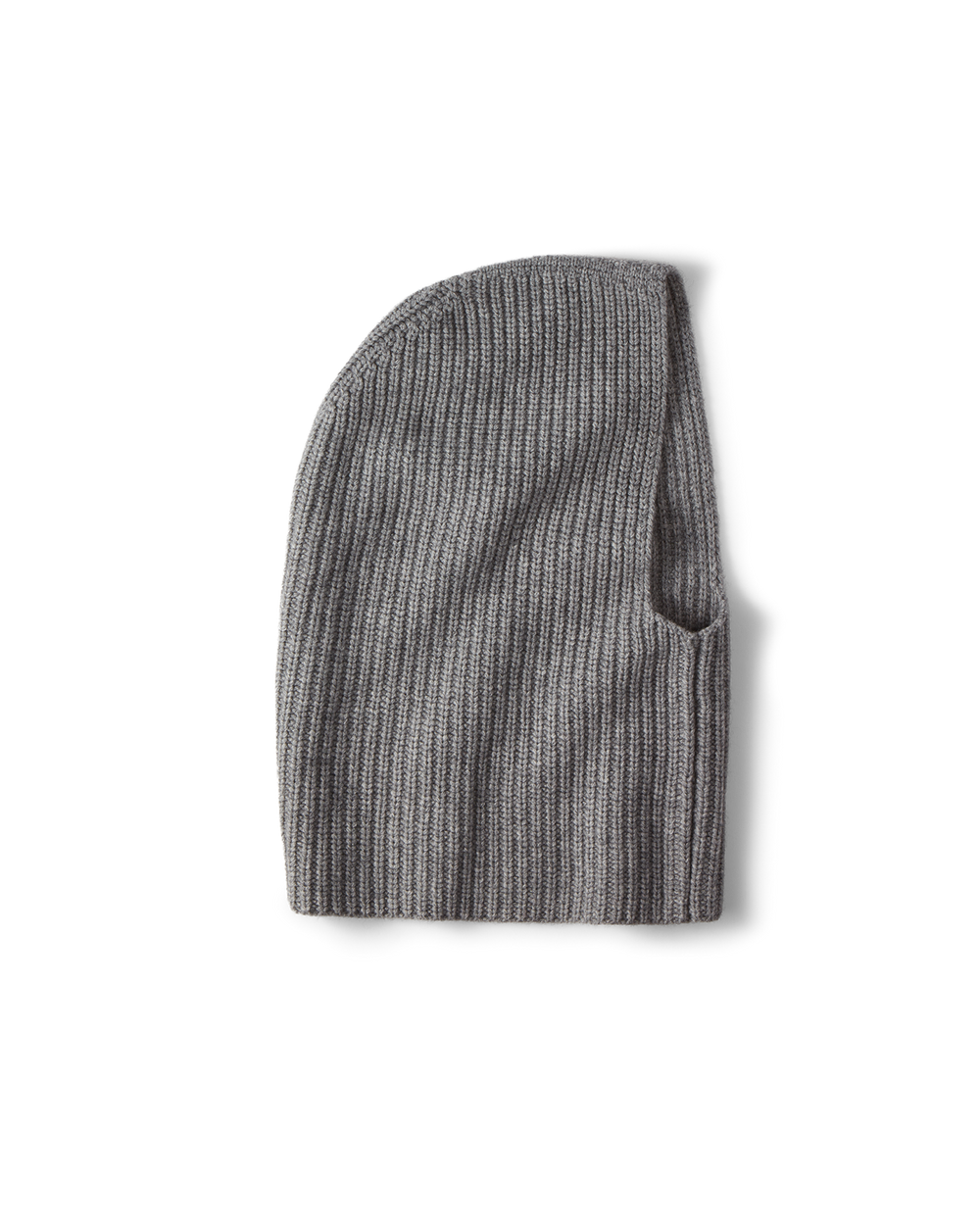 Wool-Cashmere Snood in Medium Heather Grey