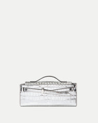 Veronica Beard Dash Clutch in Silver