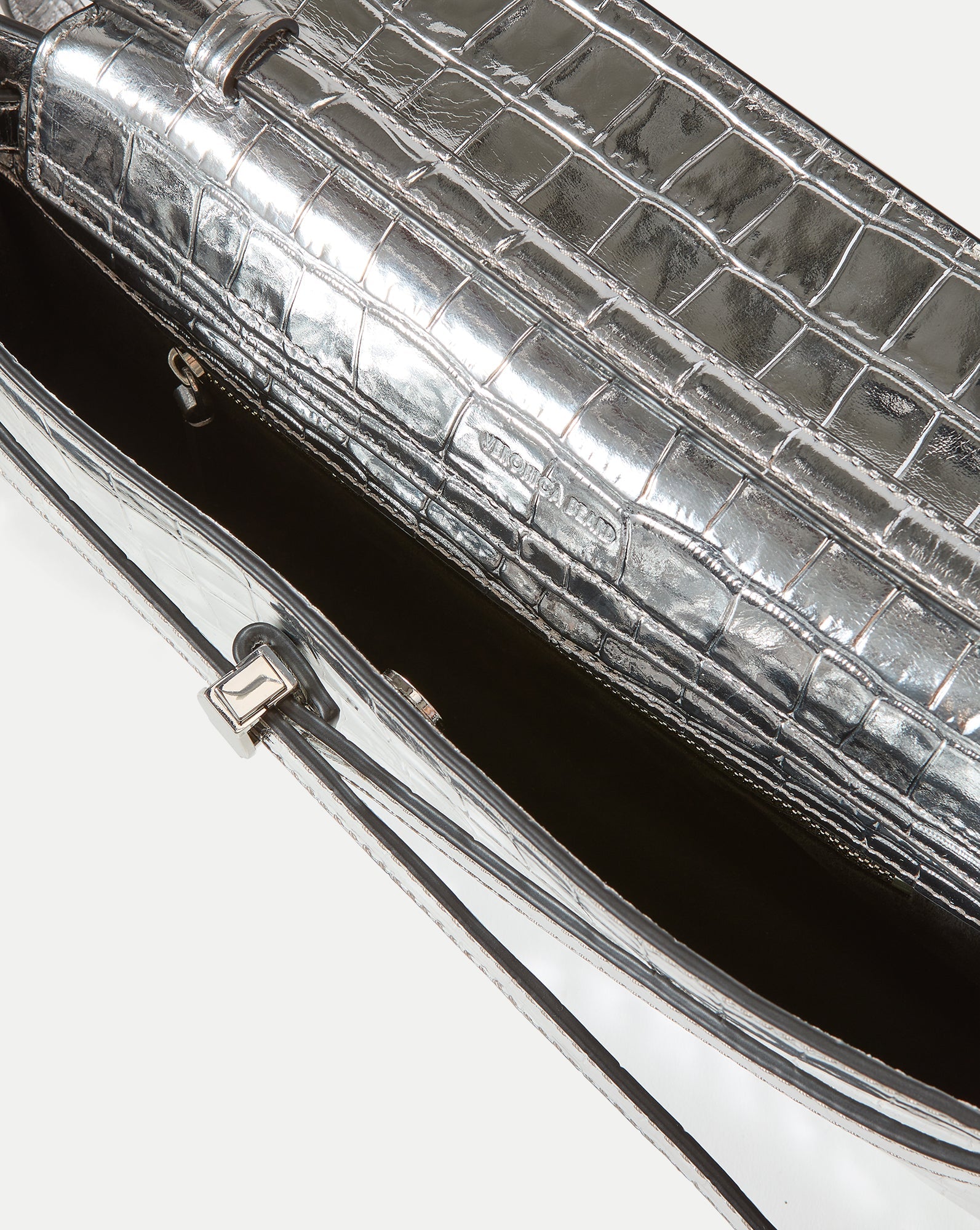 Veronica Beard Dash Clutch in Silver