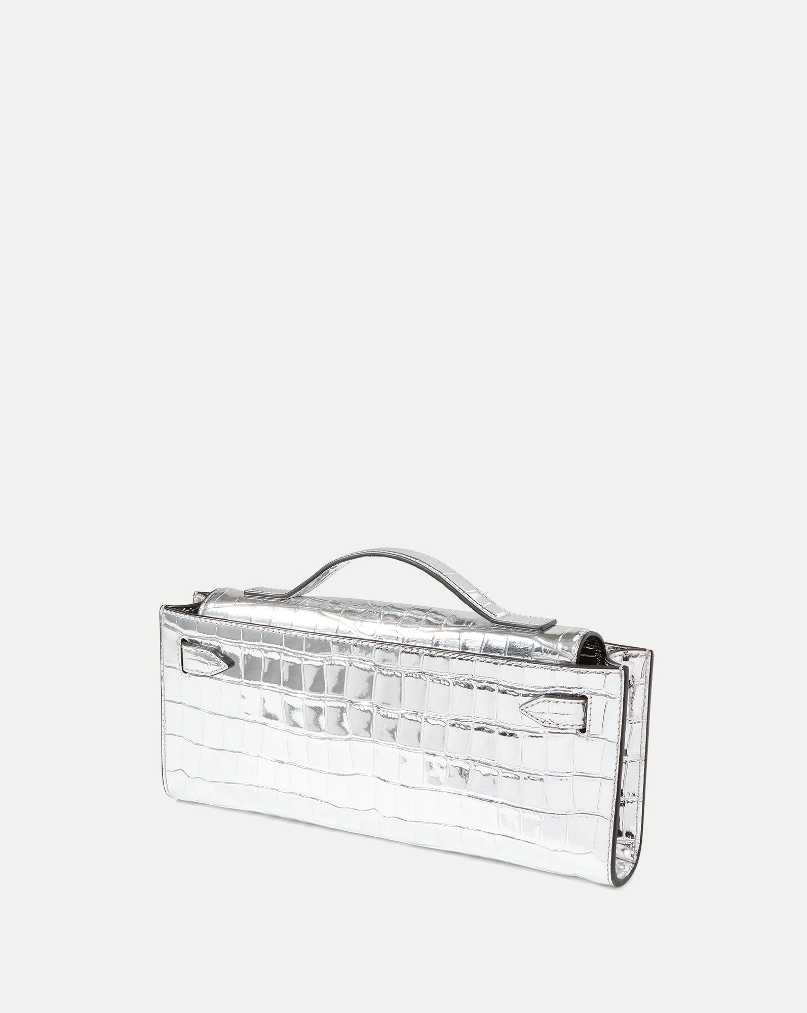 Veronica Beard Dash Clutch in Silver