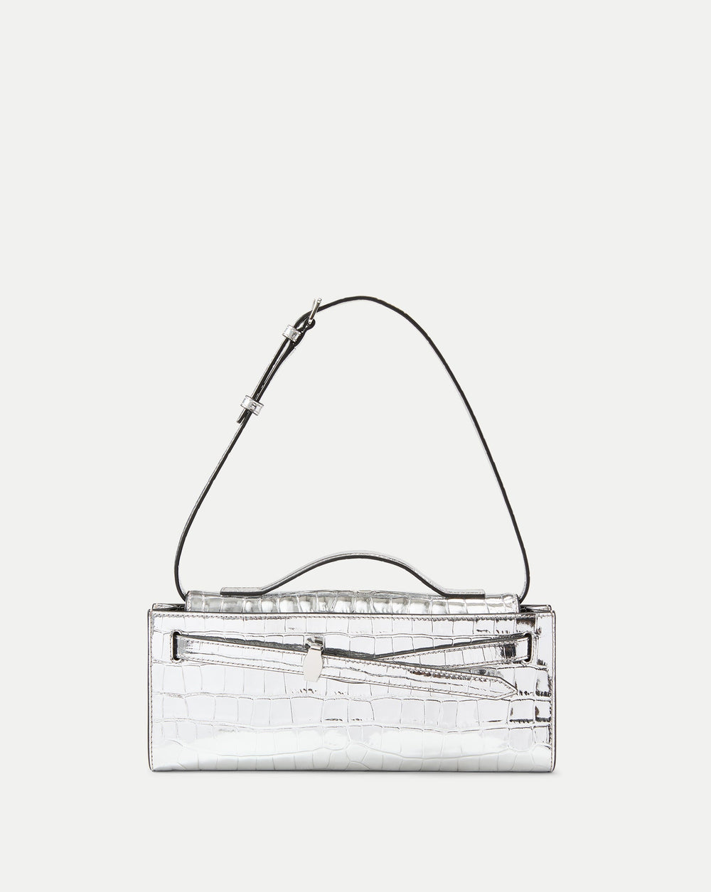 Veronica Beard Dash Clutch in Silver