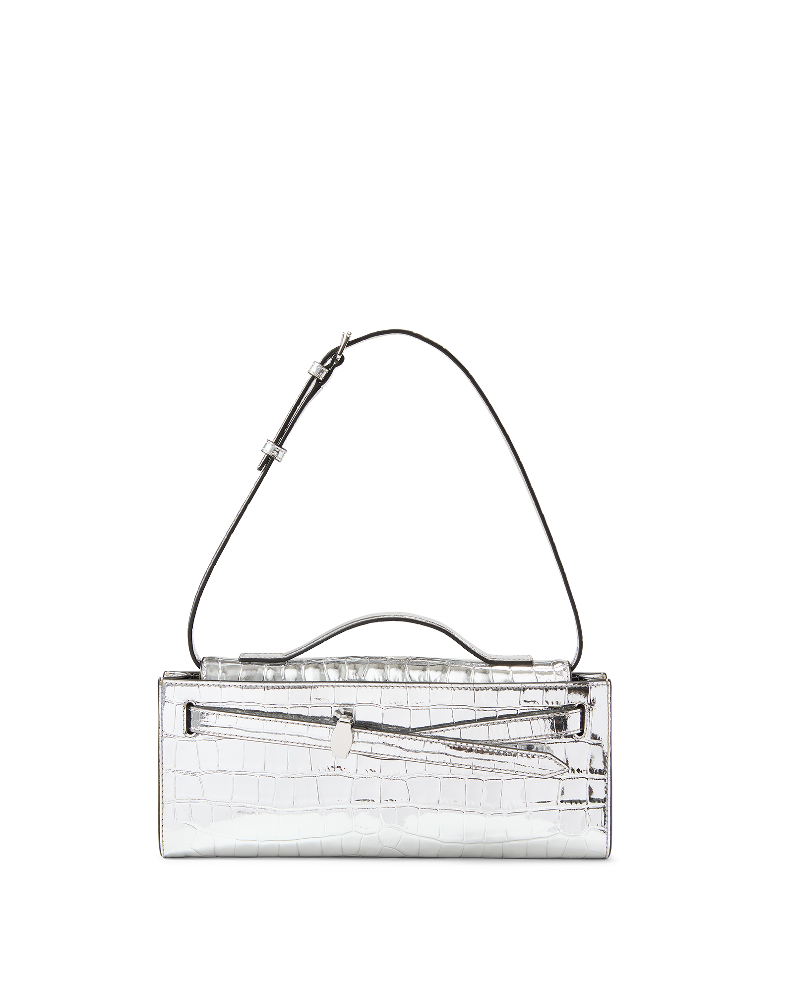 Veronica Beard Dash Clutch in Silver