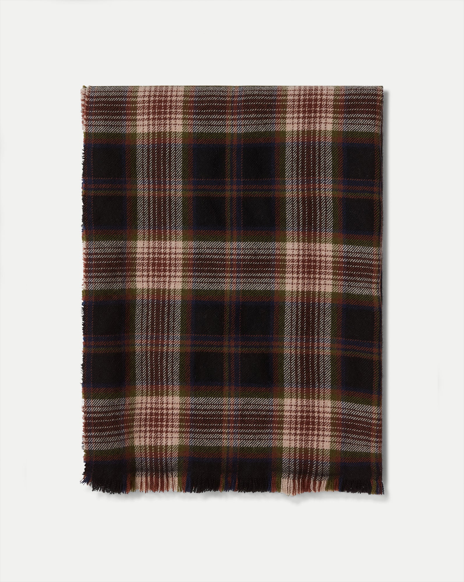 Veronica Beard Wool Scarf in Black Multi