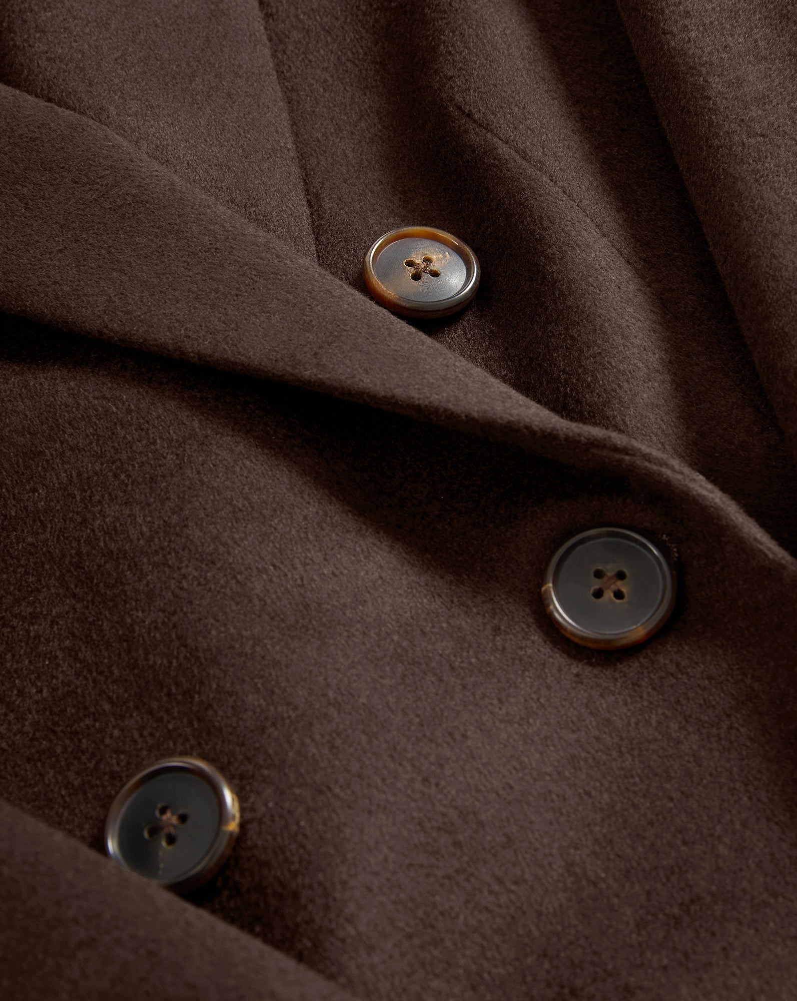 Ellette Cashmere Dickey Jacket in Dark Brown Chocolate