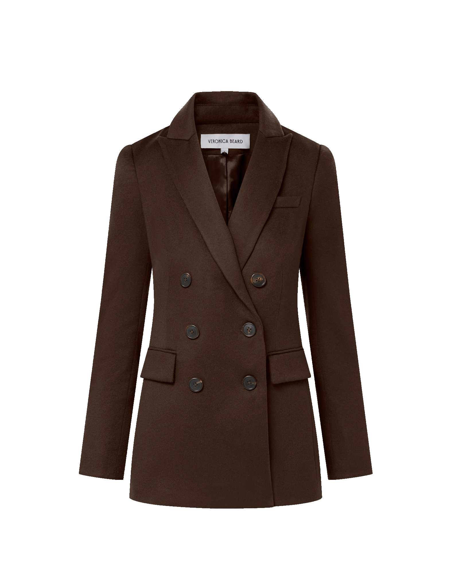 Ellette Cashmere Dickey Jacket in Dark Brown Chocolate