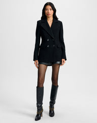 Duran Wool Coat in Black